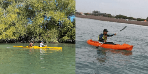 Remo en el Río Chubut y Playa Unión