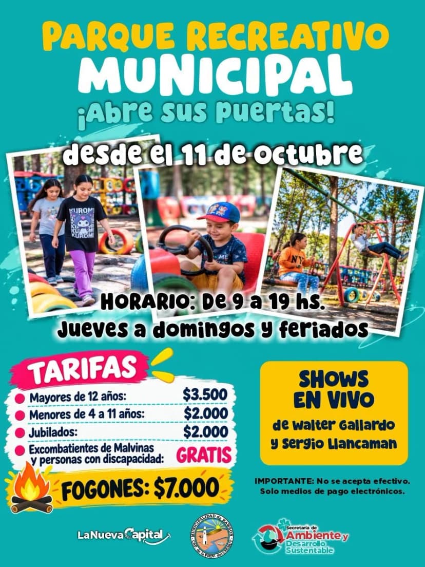 ABRE EL PARQUE RECREATIVO MUNICIPAL