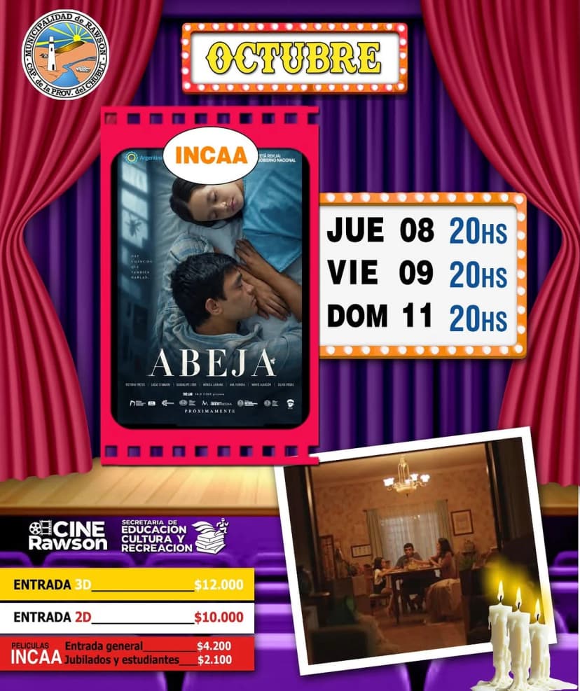 CARTELERA CINE RAWSON